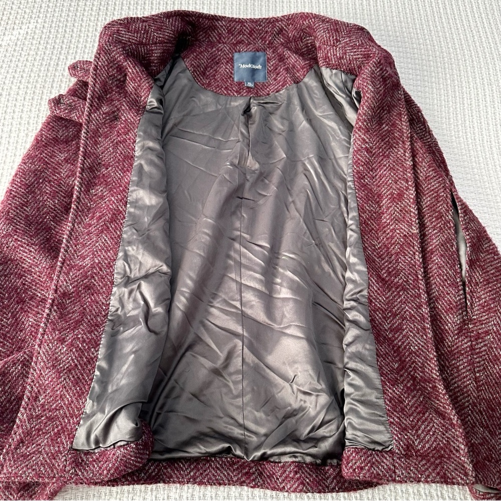 Modcloth Pink Herringbone Cape - Picture 5 of 9